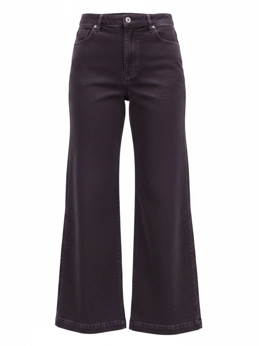 ROLLA'S High-Rise Wide Leg Corduroy Pant in Plum